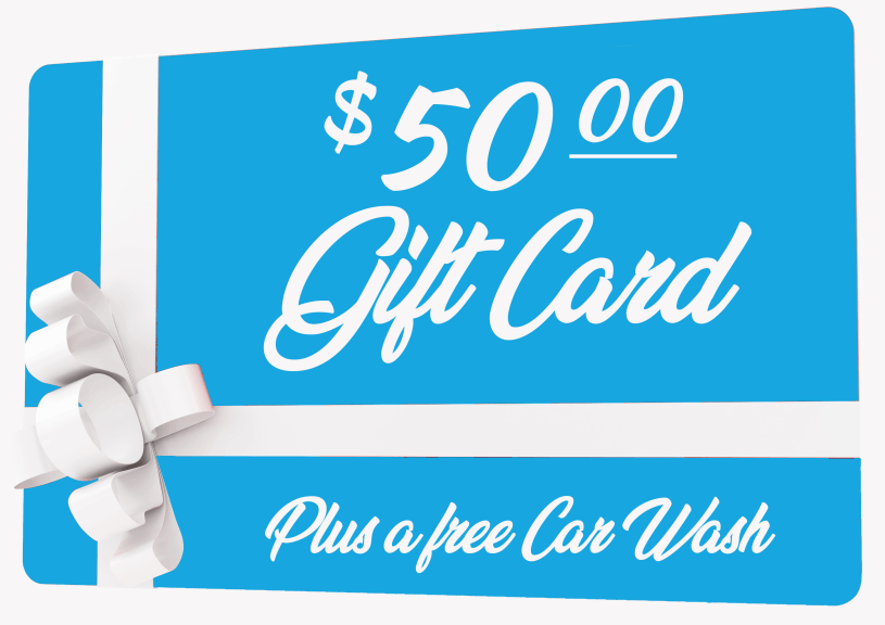 $50.00 Ultimate Express Car Wash Gift Card plus a free car wash