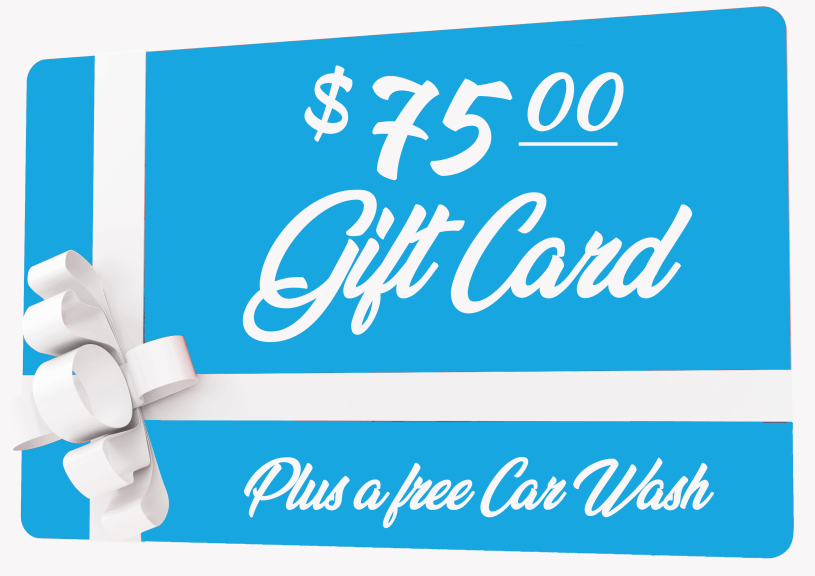 $75.00 Ultimate Express Car Wash Gift Card plus a free car wash
