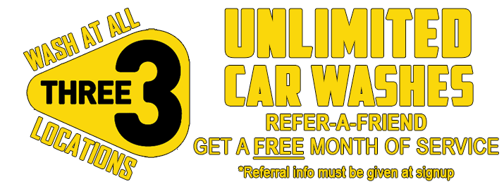 Unlimited Car Washes at all 3
                                      locations!